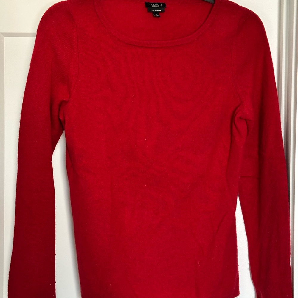 Talbots Red Crew Neck Sweater